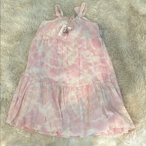 NWT Pink Tie-Dye Girl summer Dress 6x